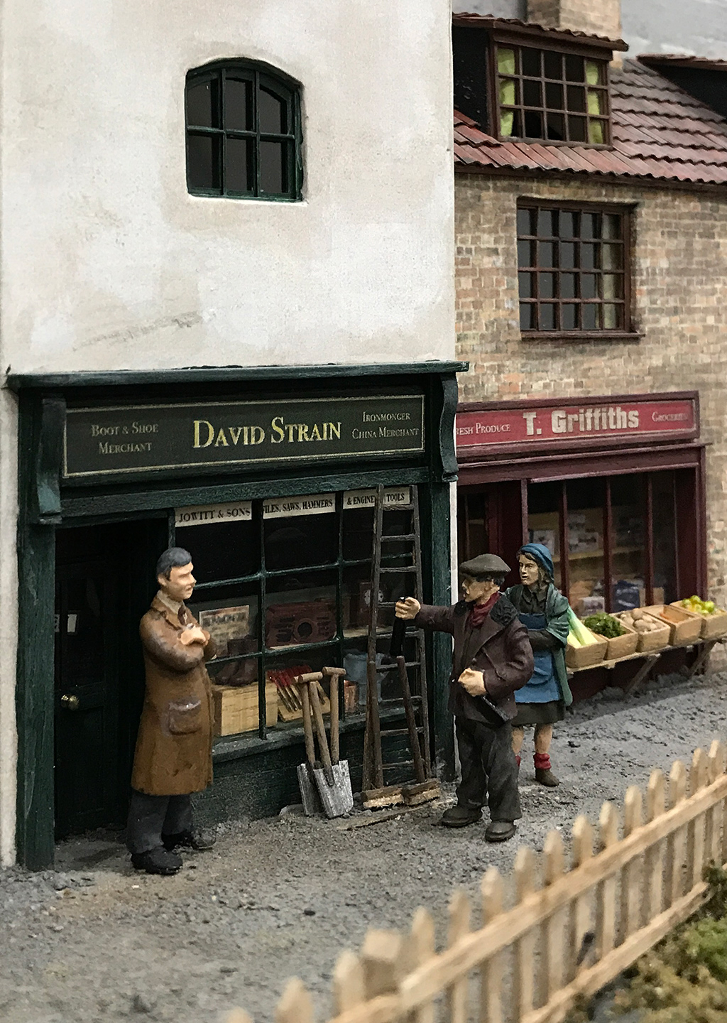 Looks like a bit of an altercation outside David Strain's shop