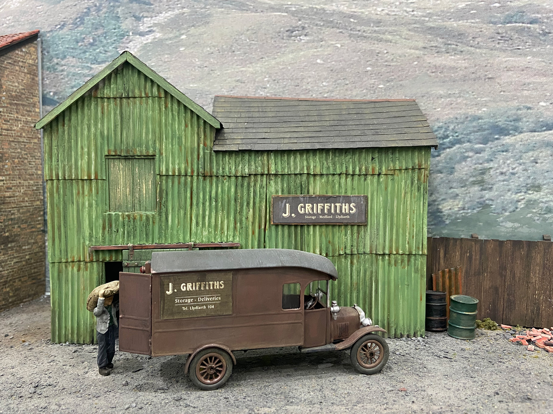 Loading up outside Grffiths